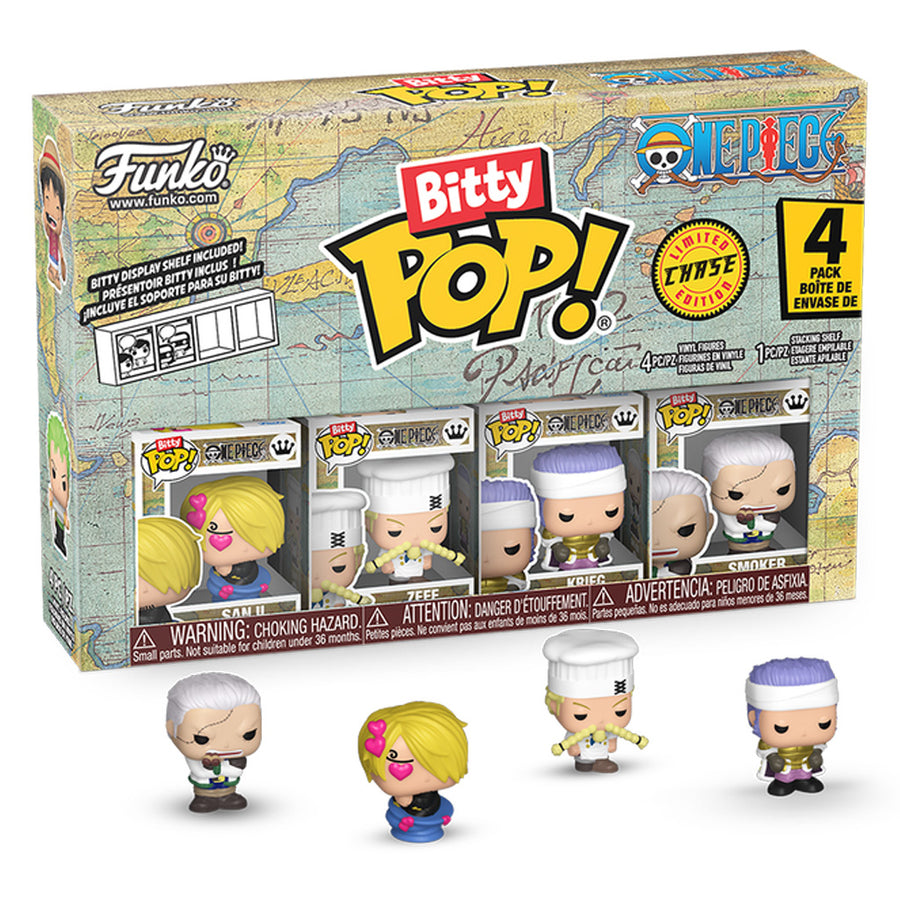 FUNKO BITTY POP ONE PIECE - SANJI 4-PACK (86894) BRINDE