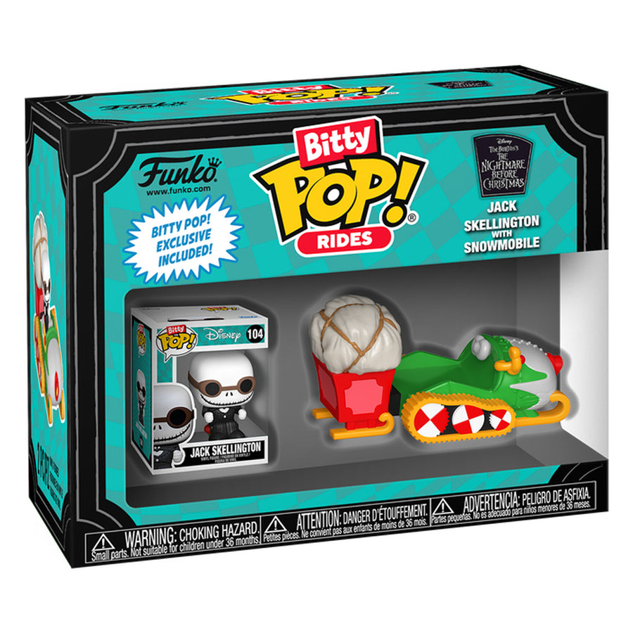 FUNKO BITTY POP! RIDES DISNEY THE NIGHT BEFORE CHRISTMAS - JACK SKELLINGTON WITH SNOWMOBILE (83624)