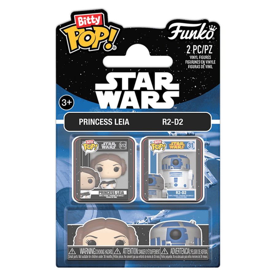 FUNKO BITTY POP STAR WARS - LEIA & R2-D2 2-PACK (88914) BRINDE