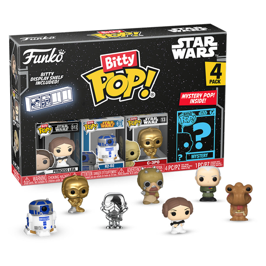 FUNKO BITTY POP STAR WARS - PRINCESS LEIA 4-PACK (71512) BRINDE