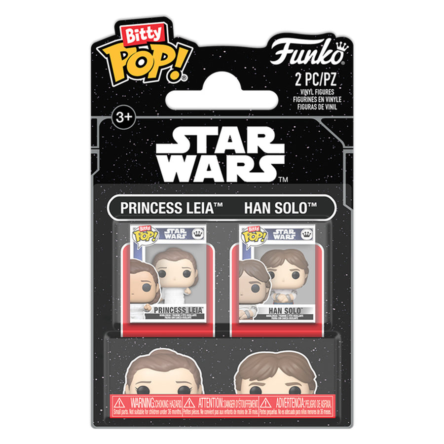 FUNKO BITTY POP STAR WARS - PRINCESS LEIA & HAN SOLO 2-PACK (88942)
