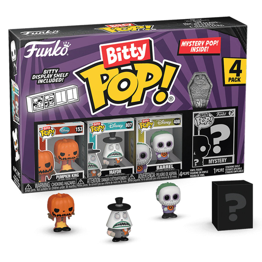 FUNKO BITTY POP THE NIGHTMARE BEFORE CHRISTMAS 4-PACK - PUMPKIN JACK (73020) BRINDE