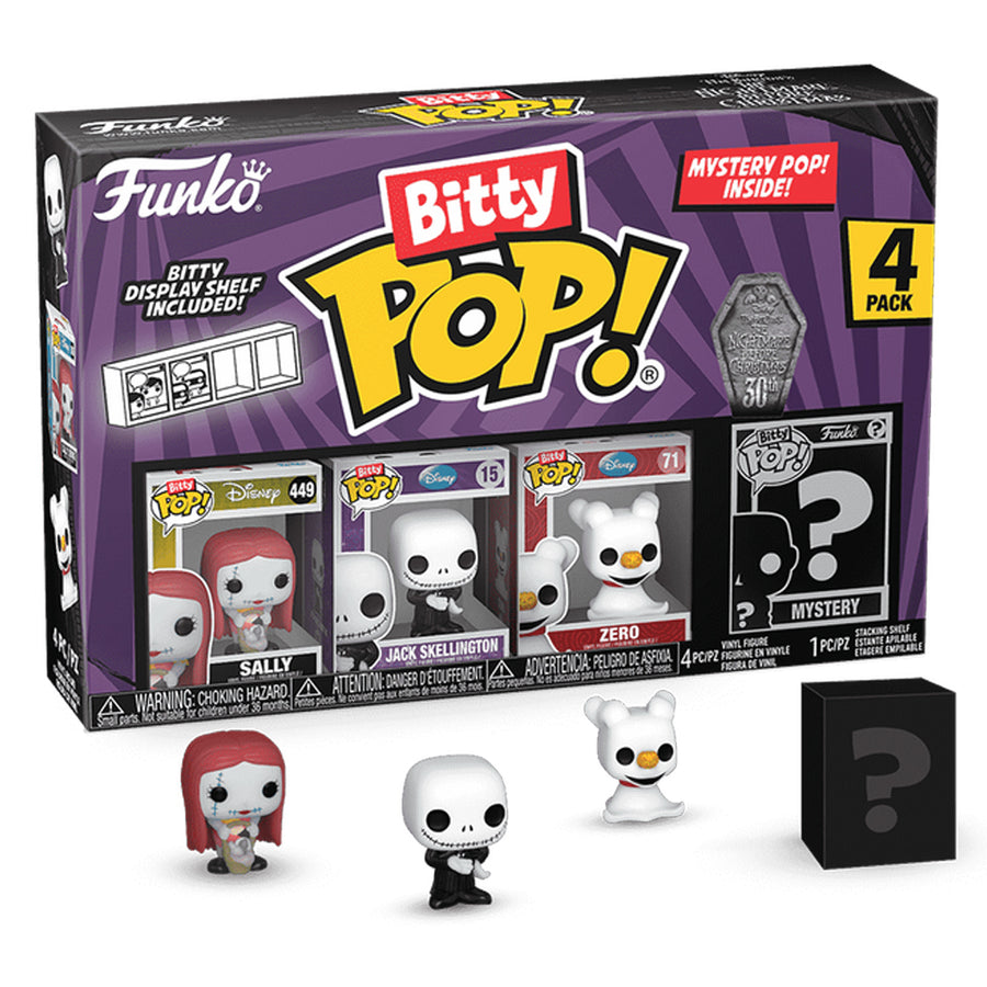 FUNKO BITTY POP THE NIGHTMARE BEFORE CHRISTMAS 4-PACK - SALLY (73021) BRINDE