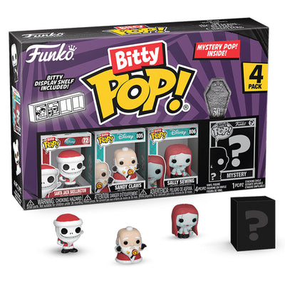 FUNKO BITTY POP THE NIGHTMARE BEFORE CHRISTMAS 4-PACK - SANTA JACK SKELLINGTON (73022)