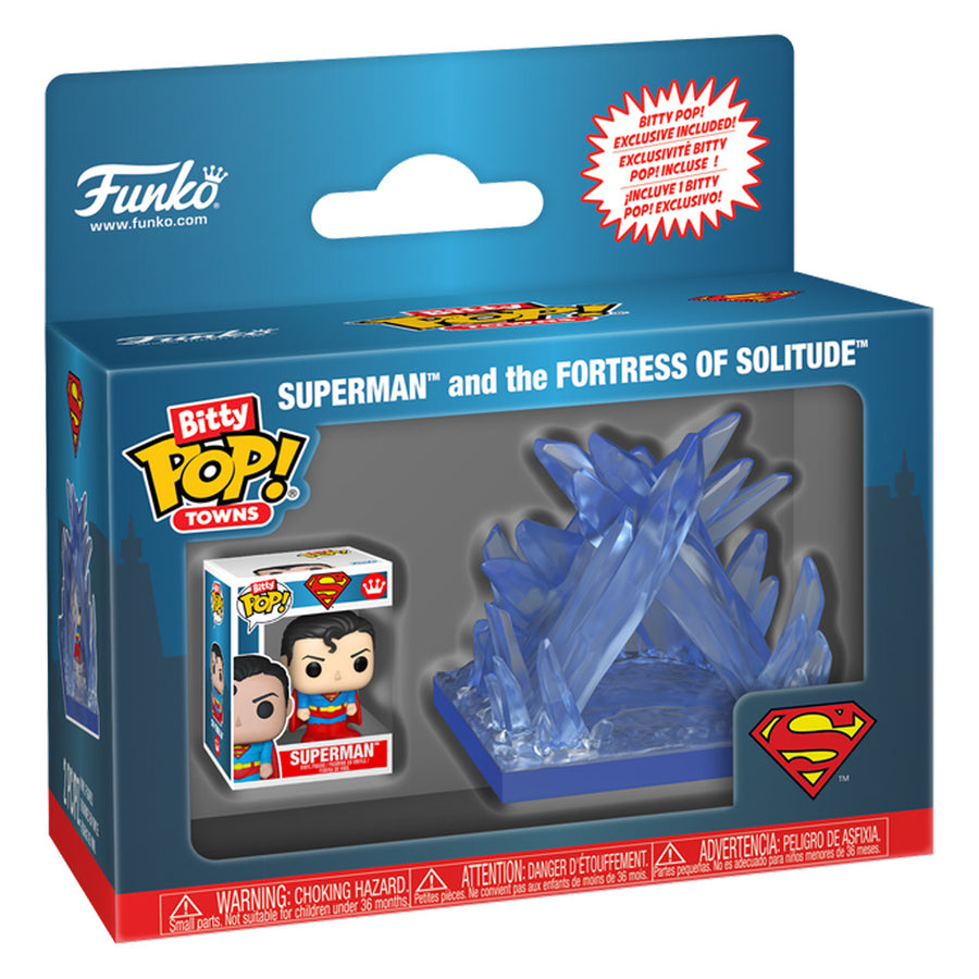 FUNKO BITTY POP TOWNS: DC SUPER MAN - SUPERMAN AND THE FORTRESS OF SOLITUDE (85514)