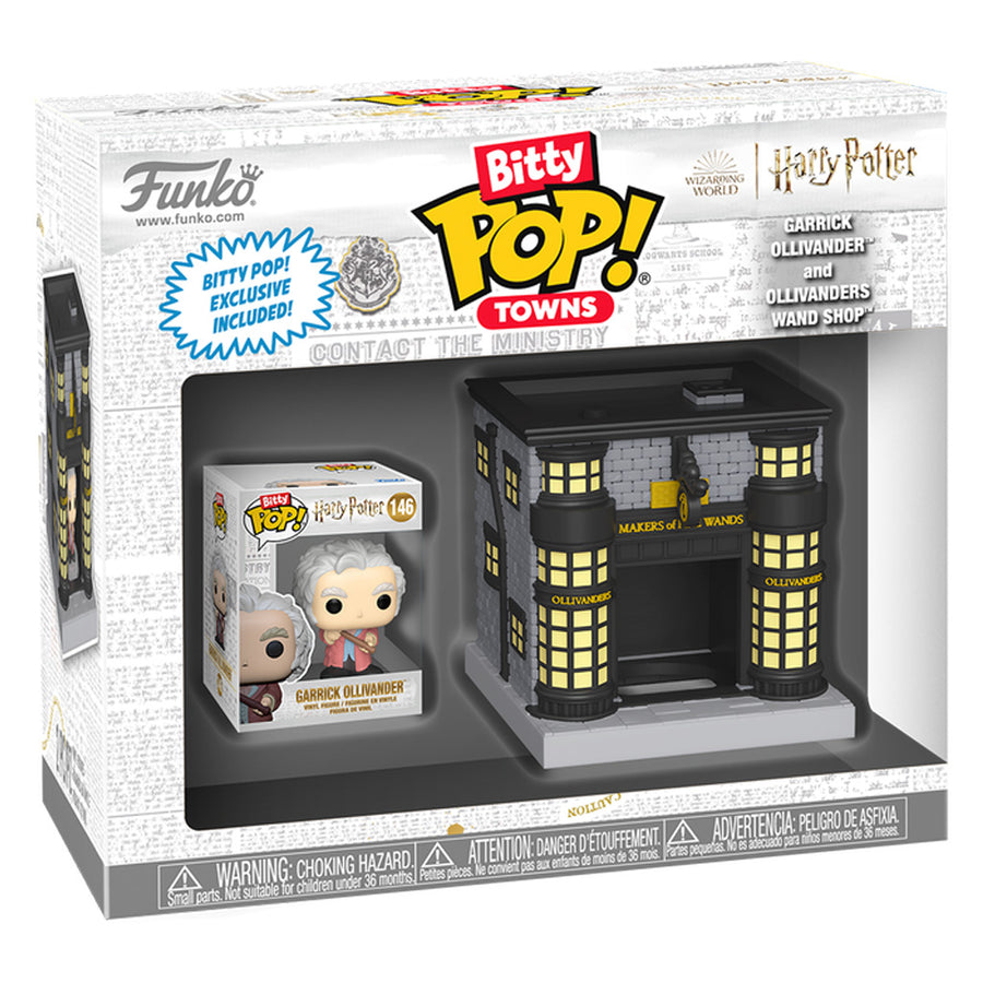 FUNKO BITTY POP TOWNS: HARRY POTTER - GARRICK OLLIVANDER AND OLLIVANDER WAND SHOP (83627) BRINDE