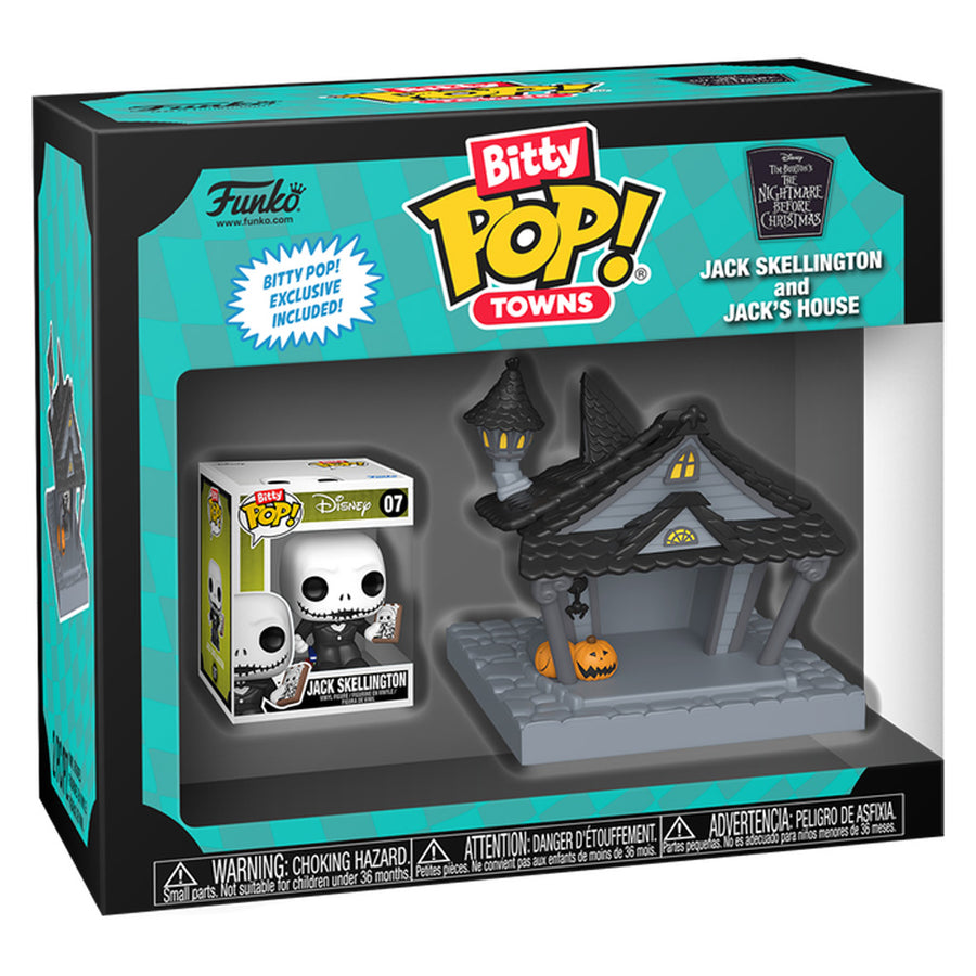 FUNKO BITTY POP: TOWNS THE NIGHT BEFORE CHRISTMAS - JACK SKELLINGTON AND JACK'S HOUSE (83683) BRINDE
