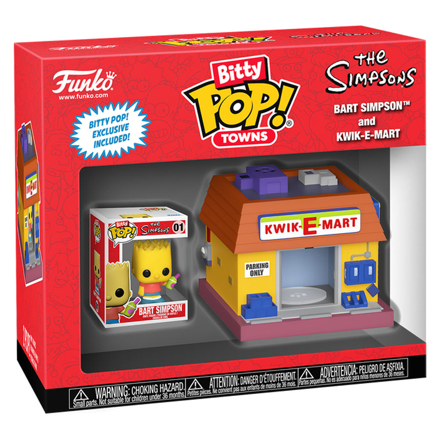 FUNKO BITTY POP TOWNS THE SIMPSONS - BART SIMPSON AND KWIK-E-MART (83684) BRINDE