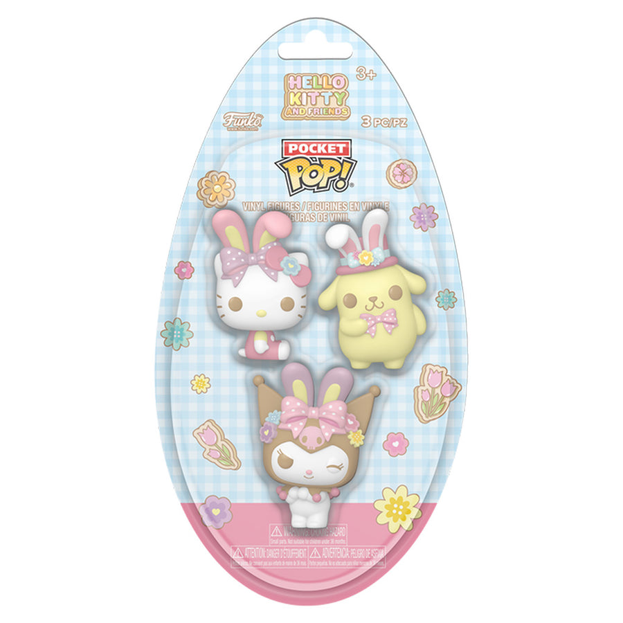 FUNKO POCKET POP HELLO KITTY AND FRIENDS SPRING HOLIDAY 3-PACK (89035) BRINDE