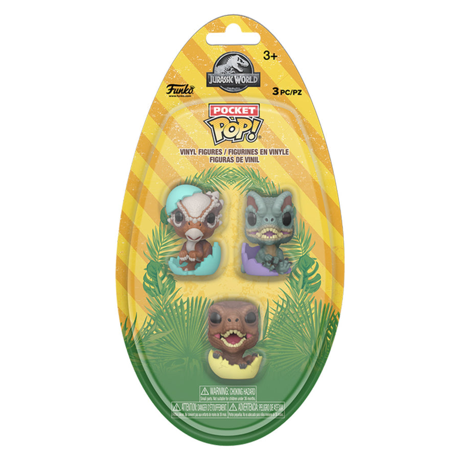 FUNKO POCKET POP JURASSIC WORLD 3-PACK (89048)