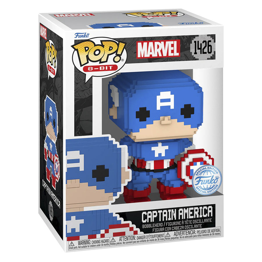FUNKO POP 8-BIT MARVEL EXCLUSIVE - CAPTAIN AMERICA 1426