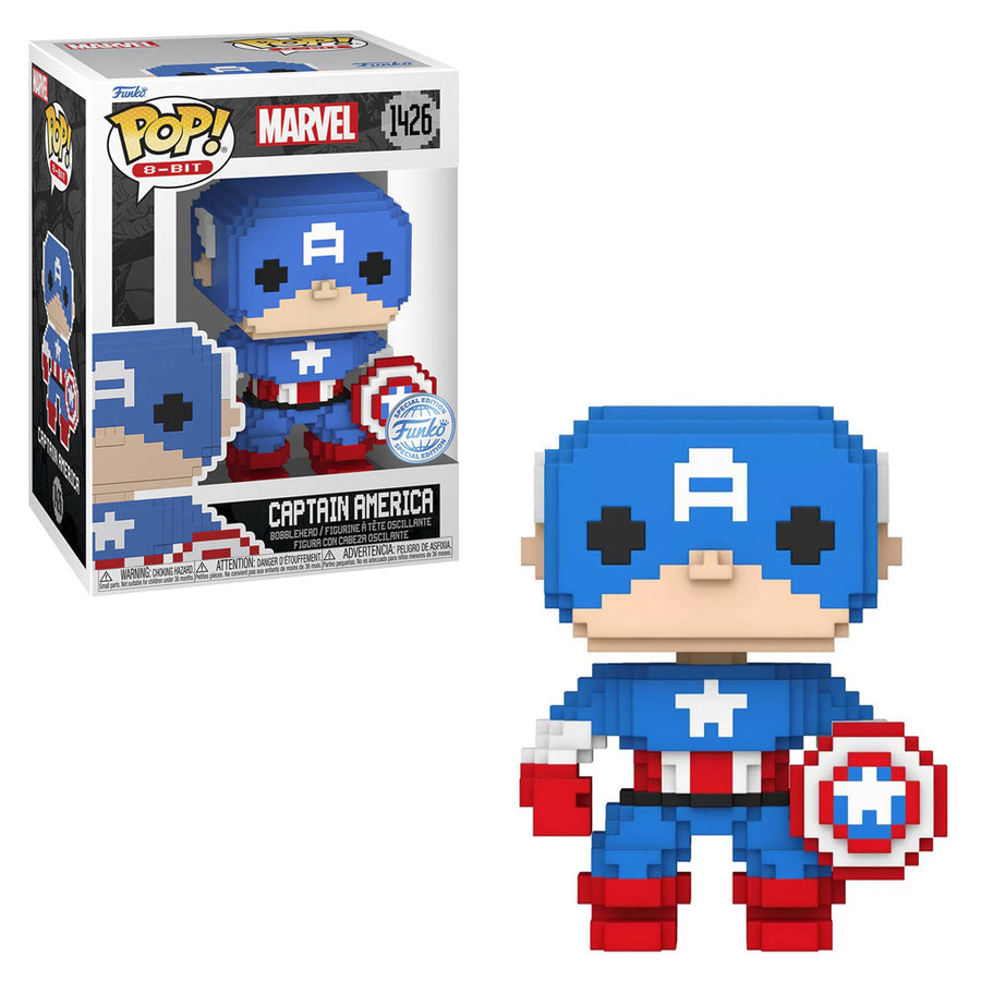 FUNKO POP 8-BIT MARVEL EXCLUSIVE - CAPTAIN AMERICA 1426