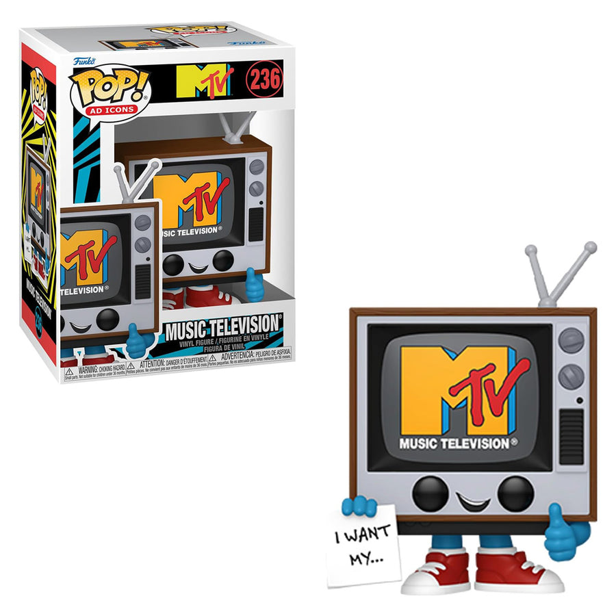 FUNKO POP AD ICONS MTV - MUSIC TELEVISION 236 BRINDE