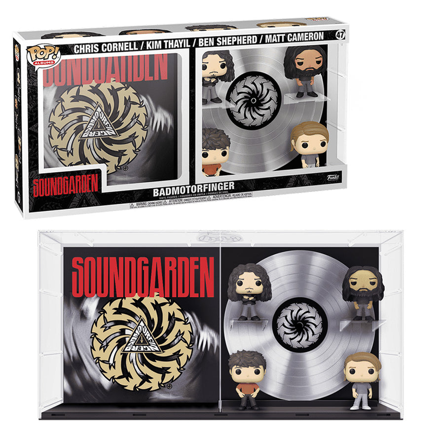 FUNKO POP ALBUMS SOUNDGARDEN: BADMOTORFINGER - CHRIS CORNELL / KIM THAYIL / BEN SHEPHERD / MATT CAMERON (70825) BRINDE