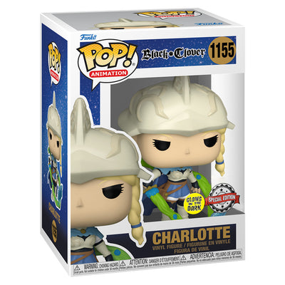 FUNKO POP ANIMATION BLACK CLOVER EXCLUSIVE - CHARLOTTE (GLOW IN THE DARK) 1155