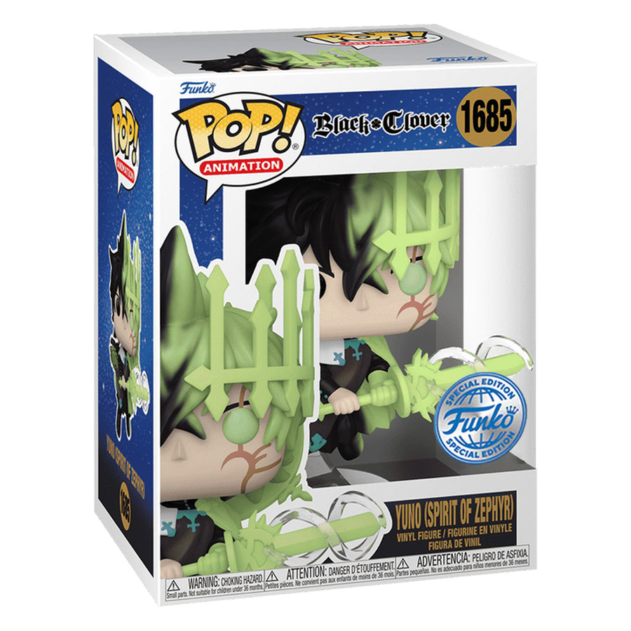 FUNKO POP ANIMATION BLACK CLOVER EXCLUSIVE - YUNO (SPIRIT OF ZEPHYR) 1685