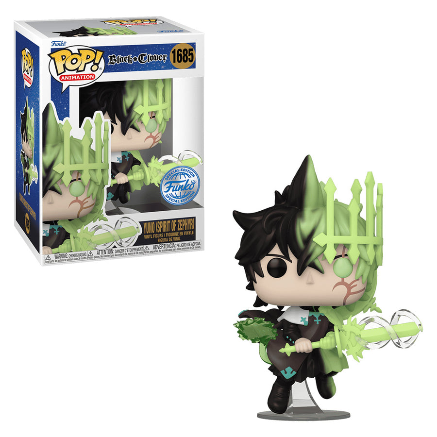 FUNKO POP ANIMATION BLACK CLOVER EXCLUSIVE - YUNO (SPIRIT OF ZEPHYR) 1685