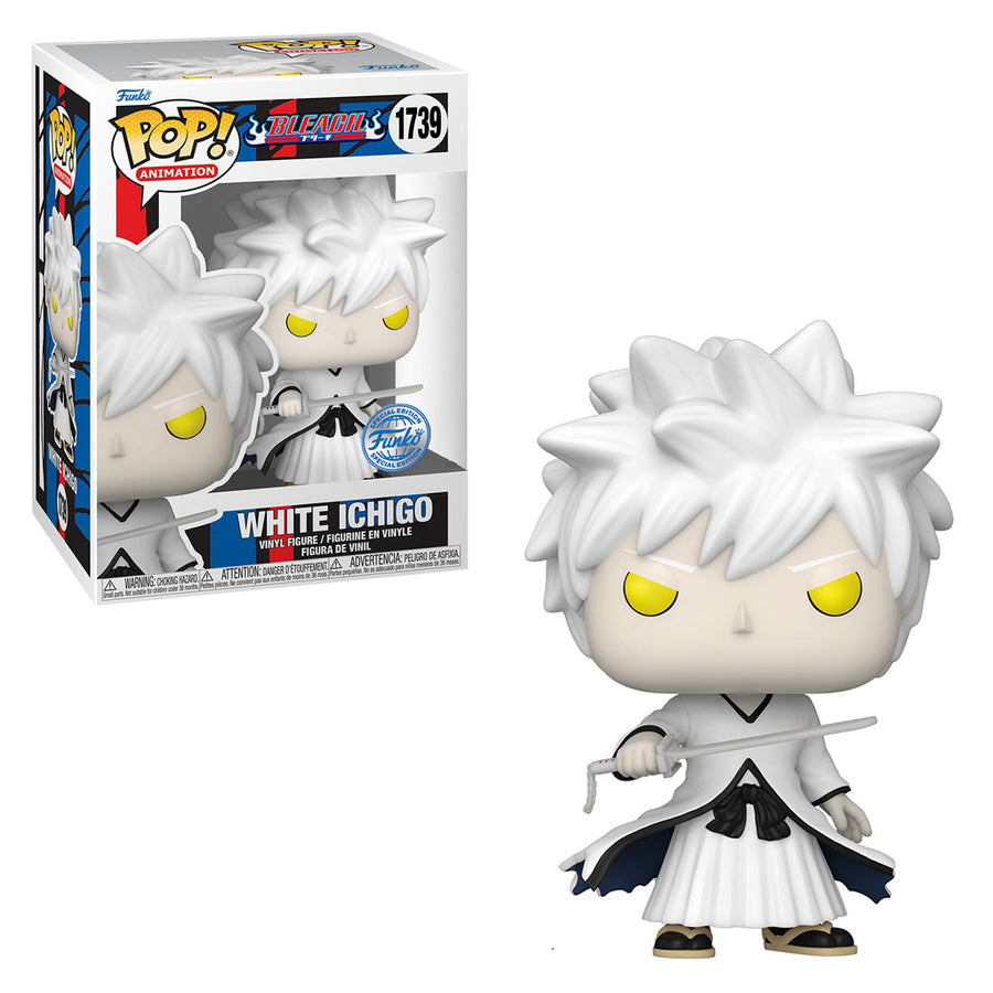 FUNKO POP ANIMATION BLEACH EXCLUSIVE - WHITE ICHIGO 1739 BRINDE