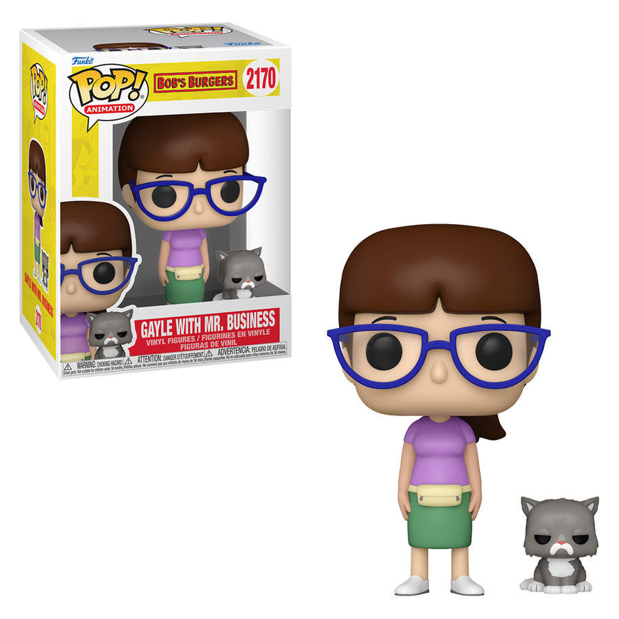 FUNKO POP ANIMATION BOB'S BURGERS - GAYLE WITH MR. BUSINESS 2170 BRINDE