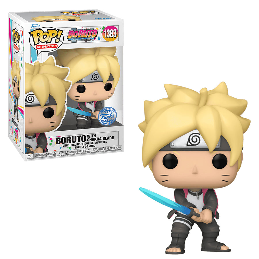 FUNKO POP ANIMATION BORUTO: NARUTO NEXT GENERATIONS EXCLUSIVE - BORUTO WITH CHAKRA BLADE 1383 BRINDE