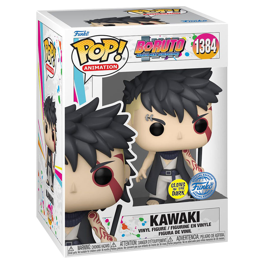 FUNKO POP ANIMATION BORUTO: NARUTO NEXT GENERATIONS EXCLUSIVE - KAWAKI 1384 (GLOWS IN THE DARK)
