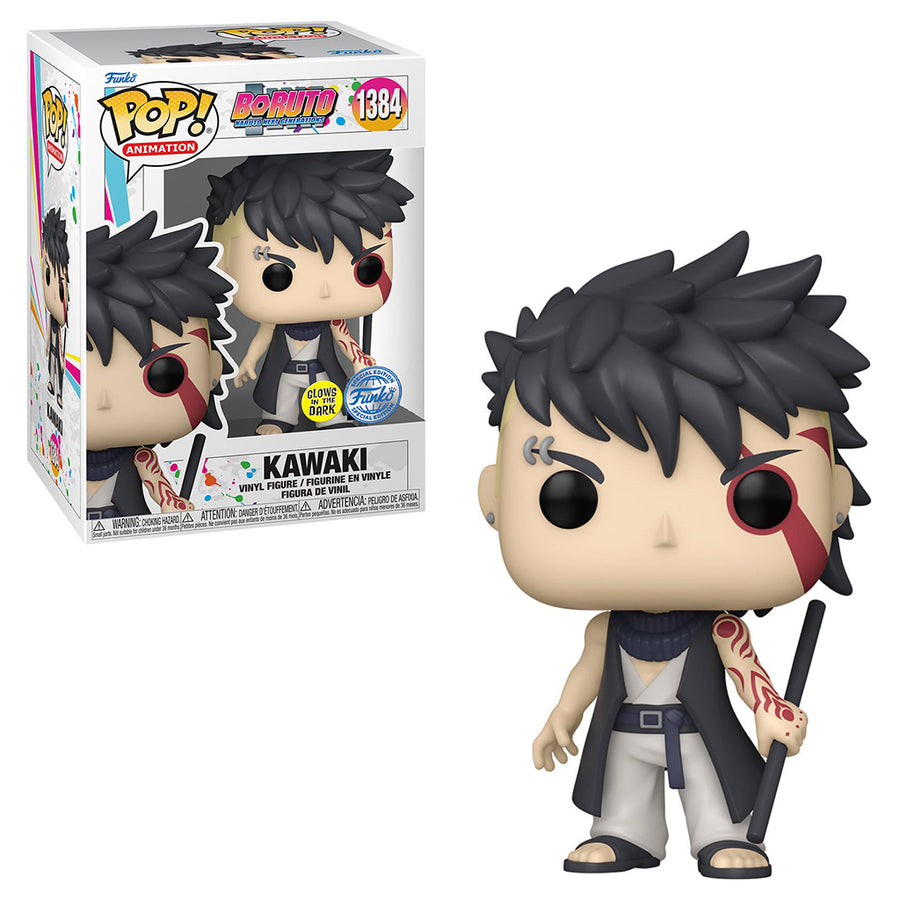 FUNKO POP ANIMATION BORUTO: NARUTO NEXT GENERATIONS EXCLUSIVE - KAWAKI 1384 (GLOWS IN THE DARK) BRINDE