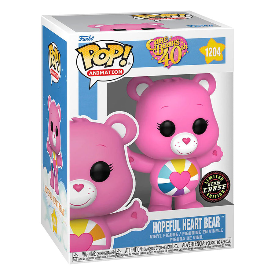 FUNKO POP ANIMATION CHASE CARE BEARS 40TH ANNIVERSARY - HOPEFULL HEART BEAR 1204