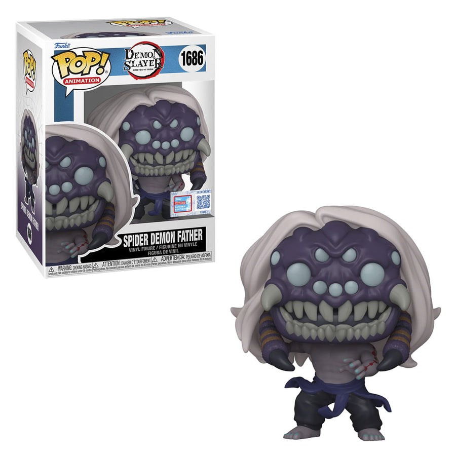 FUNKO POP ANIMATION DEMON SLAYER: KIMETSU NO YAIBA NEW YORK COMIC CON 2024 - SPIDER DEMON FATHER 1686 BRINDE