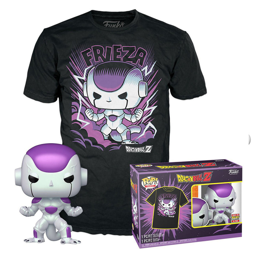 FUNKO POP ANIMATION DRAGON BALL Z FRIEZA + TEES BUNDLE *LG* 63651 BRINDE