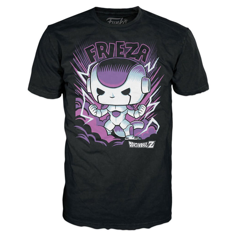 FUNKO POP ANIMATION DRAGON BALL Z FRIEZA + TEES BUNDLE *LG* 63651