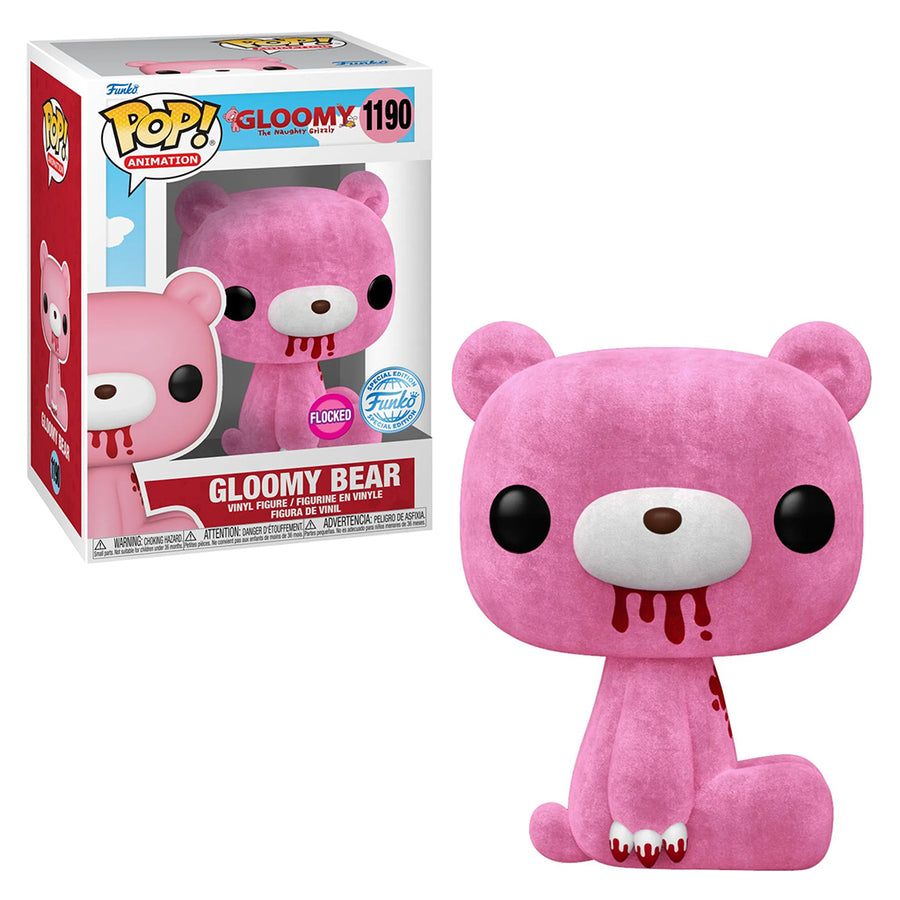 FUNKO POP ANIMATION GLOOMY THE NAUGHTY GRIZZLY EXCLUSIVE - GLOOMY BEAR FLOCKED 1190 BRINDE