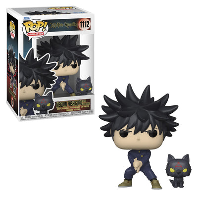 ANIMACIÓN FUNKO POP - JUJUTSU KAISEN - MEGUMI FUSHIGURO CON DIVINO PERRO 1112