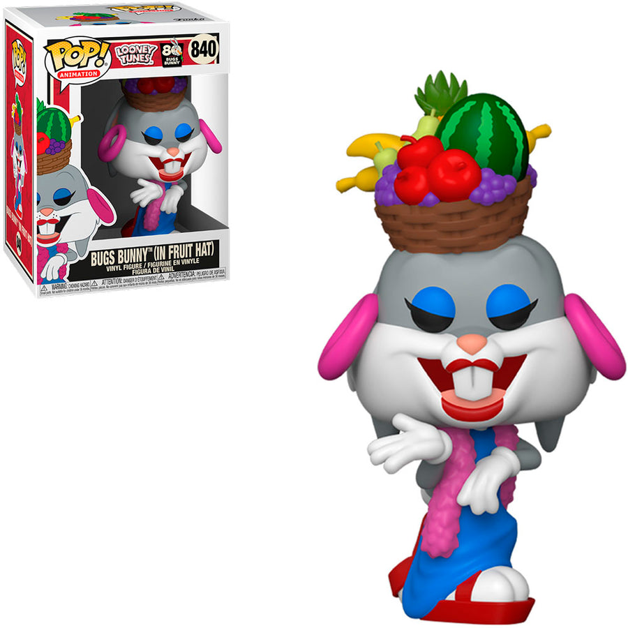 FUNKO POP ANIMATION LOONEY TUNES - BUGS BUNNY (IN FRUIT HAT) 840 BRINDE