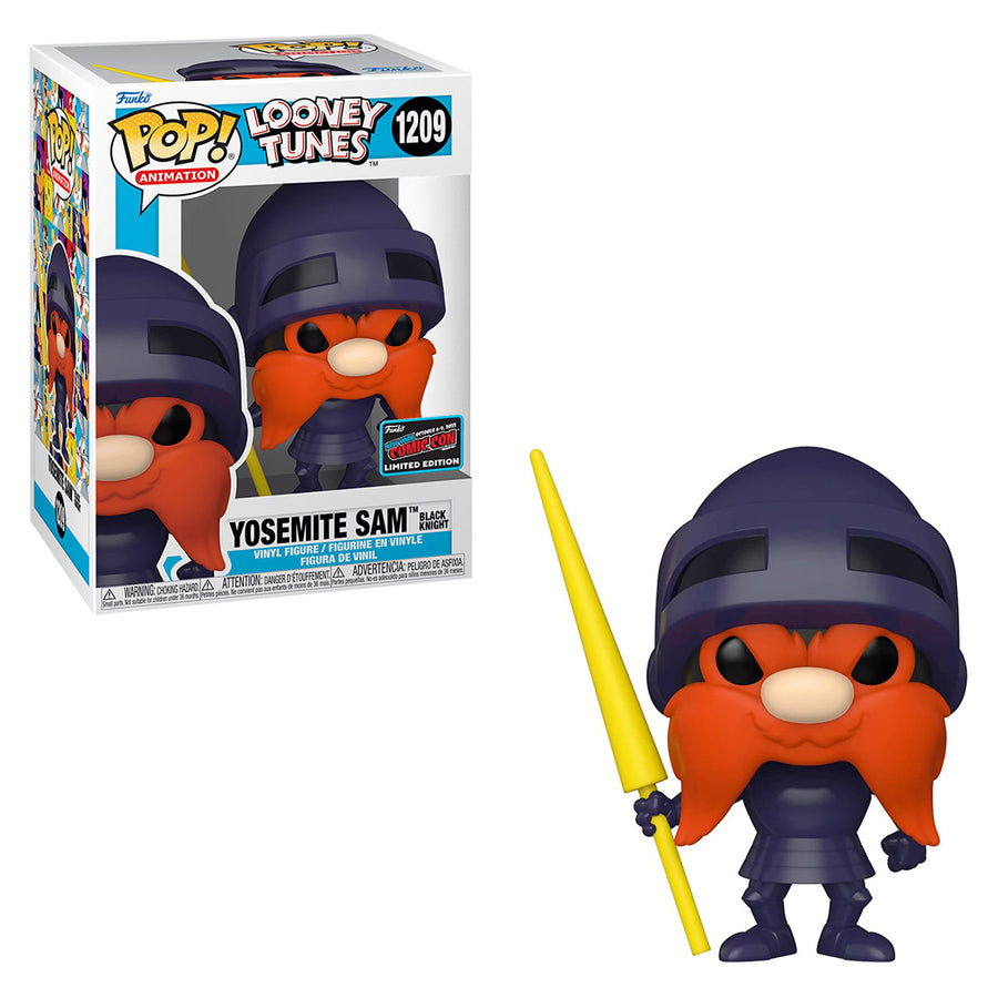 FUNKO POP ANIMATION LOONEY TUNES NEW YORK COMIC CON 2022 - YOSEMITE SAM BLACK KNIGHT 1209 BRINDE