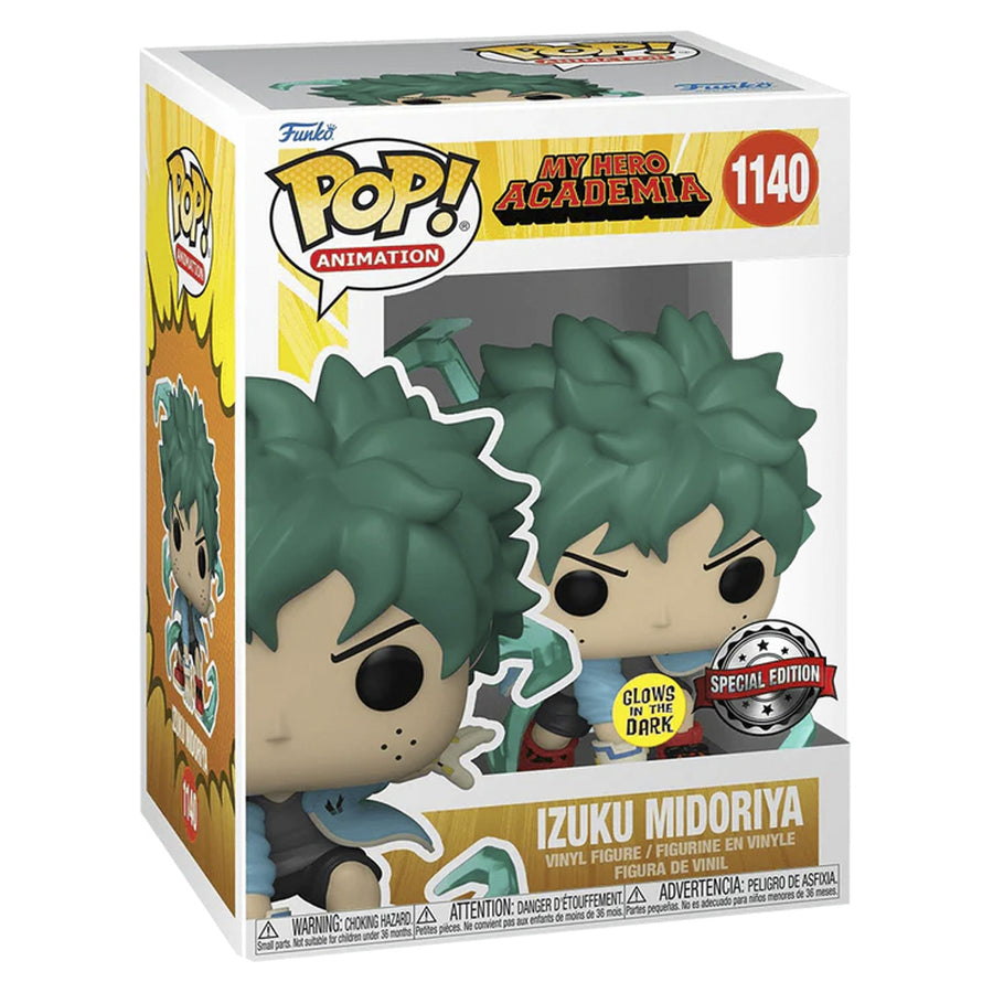 FUNKO POP ANIMATION MY HERO ACADEMIA EXCLUSIVE - IZUKU MIDORIYA DEKU WITH GLOVES (GLOWS IN THE DARK) 1140