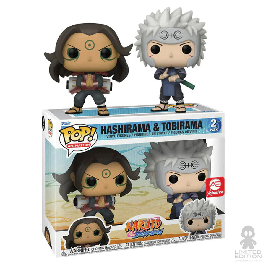 FUNKO POP ANIMATION NARUTO 2 PACK - HASHIRAMA & TOBIRAMA 63137 BRINDE
