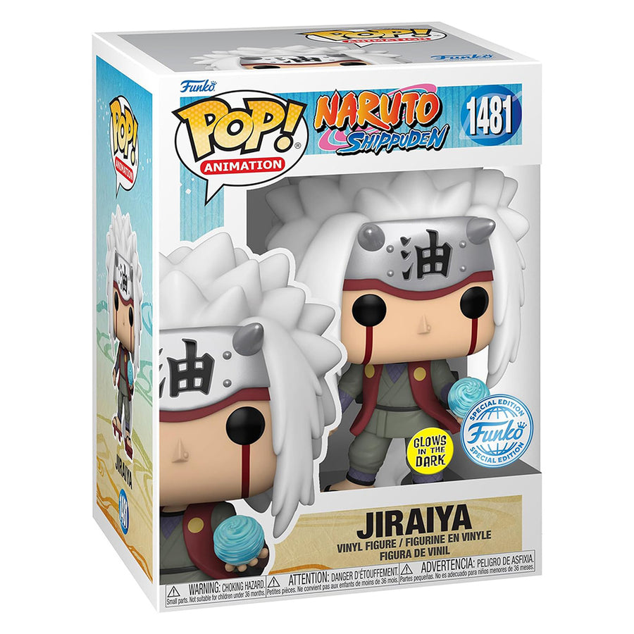FUNKO POP ANIMATION NARUTO SHIPPUDEN EXCLUSIVE - JIRAIYA 1481 (GLOWS IN THE DARK)