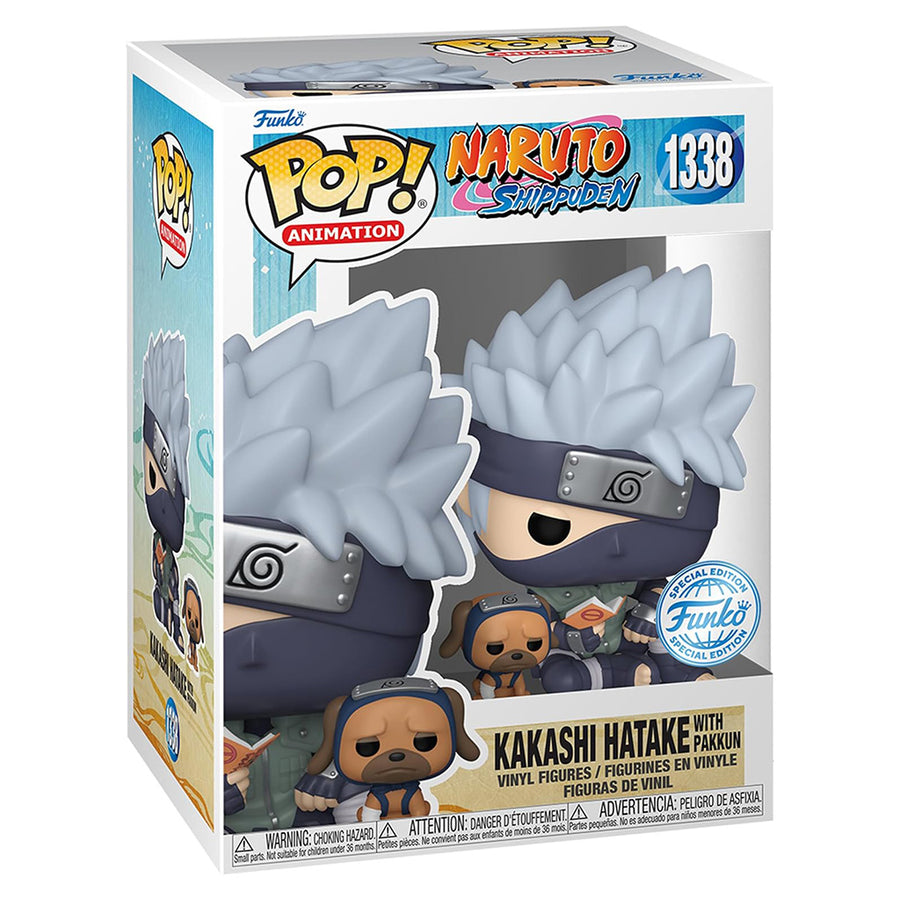 FUNKO POP ANIMATION NARUTO SHIPPUDEN EXCLUSIVE - KAKASHI HATAKE WITH PAKKUN 1338