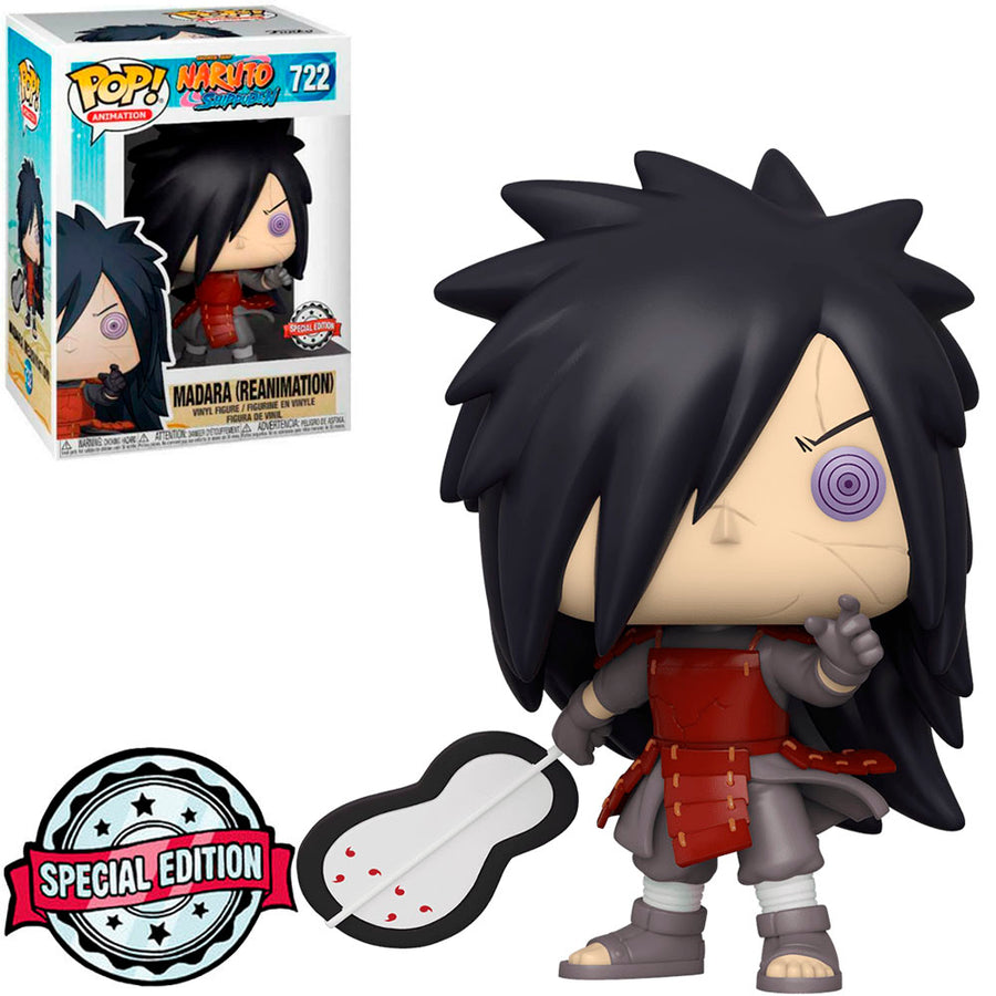 FUNKO POP ANIMATION NARUTO SHIPPUDEN EXCLUSIVE - MADARA (REANIMATION) 722 BRINDE