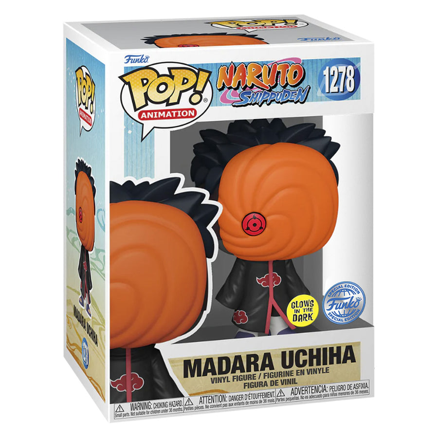 FUNKO POP ANIMATION NARUTO SHIPPUDEN EXCLUSIVE - MADARA UCHIHA 1278 (GLOWS IN THE DARK)
