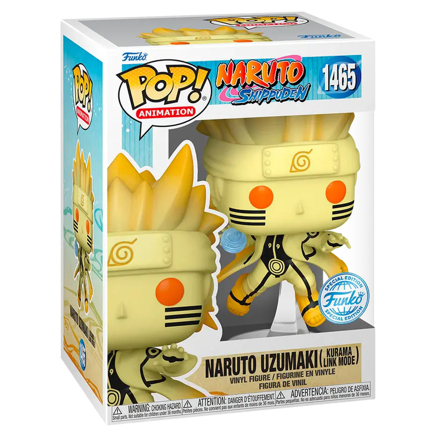 FUNKO POP ANIMATION NARUTO SHIPPUDEN EXCLUSIVE - NARUTO UZUMAKI KURAMA LINK MODE 1465
