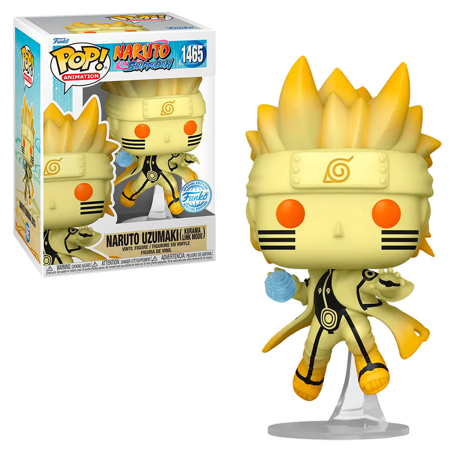 FUNKO POP ANIMATION NARUTO SHIPPUDEN EXCLUSIVE - NARUTO UZUMAKI KURAMA LINK MODE 1465