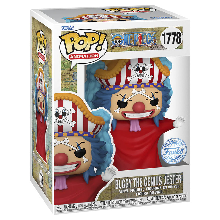 FUNKO POP ANIMATION ONE PIECE EXCLUSIVE - BUGGY THE GENIUS JESTER 1778