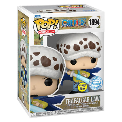 FUNKO POP ANIMATION ONE PIECE EXCLUSIVE - TRAFALGAR LAW 1894 (GLOW)