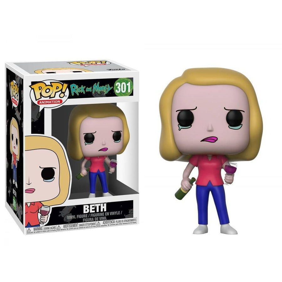 FUNKO POP ANIMATION RICK AND MORTY - BETH 301 BRINDE