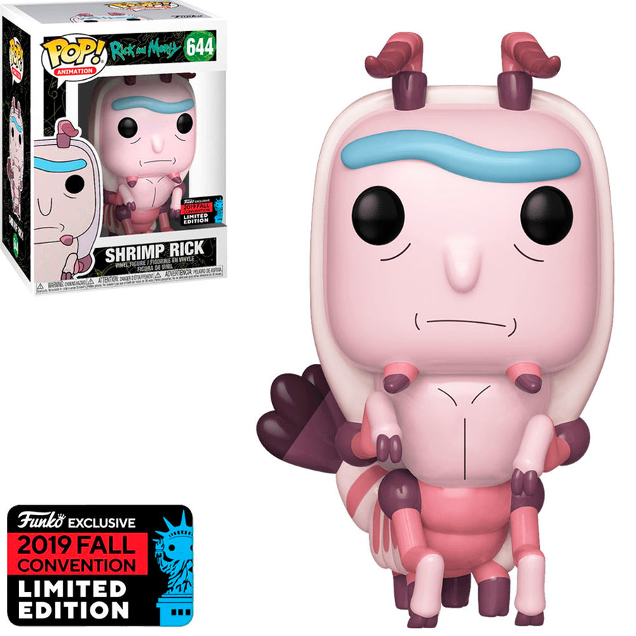 FUNKO POP ANIMATION RICK AND MORTY EXCLUSIVE NYCC 2019 - SHRIMP RICK 644 BRINDE