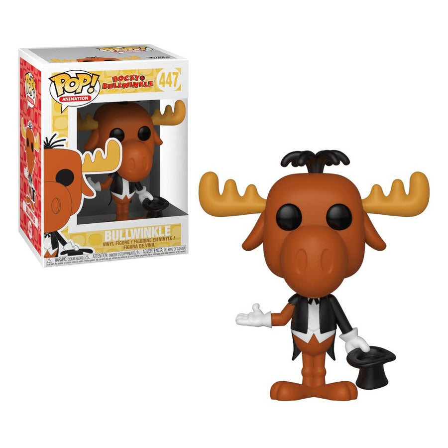 FUNKO POP ANIMATION ROCKY AND BULLWINKLE - BULLWINKLE 447 BRINDE
