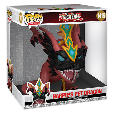 FUNKO POP ANIMATION YU GI OH SUPERSIZED 10" - HARPIE'S PET DRAGON 1415