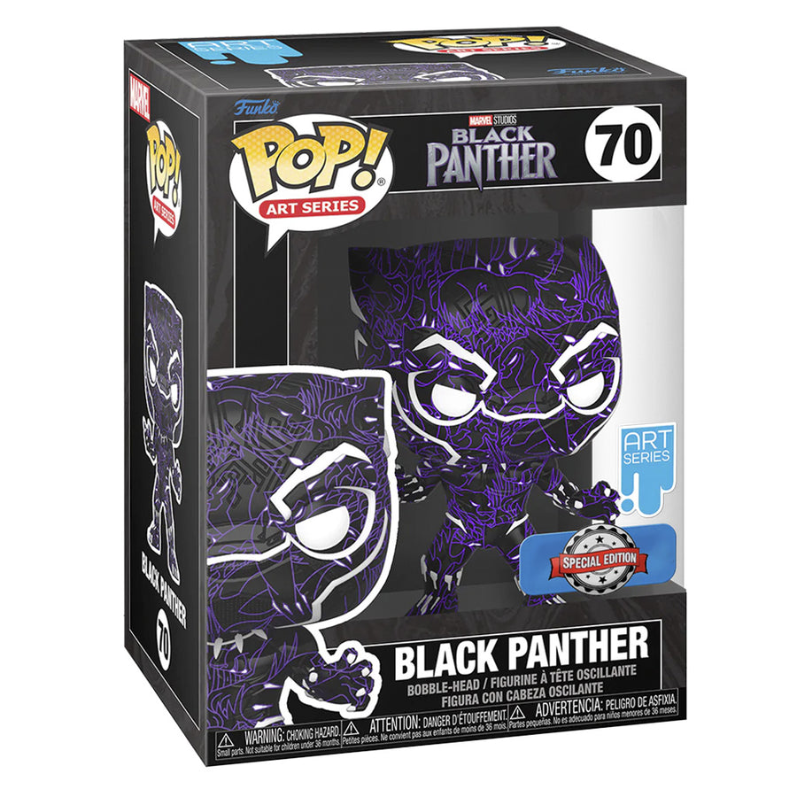 FUNKO POP ART SERIES MARVEL BLACK PHANTER EXCLUSIVE - BLACK PANTHER 70