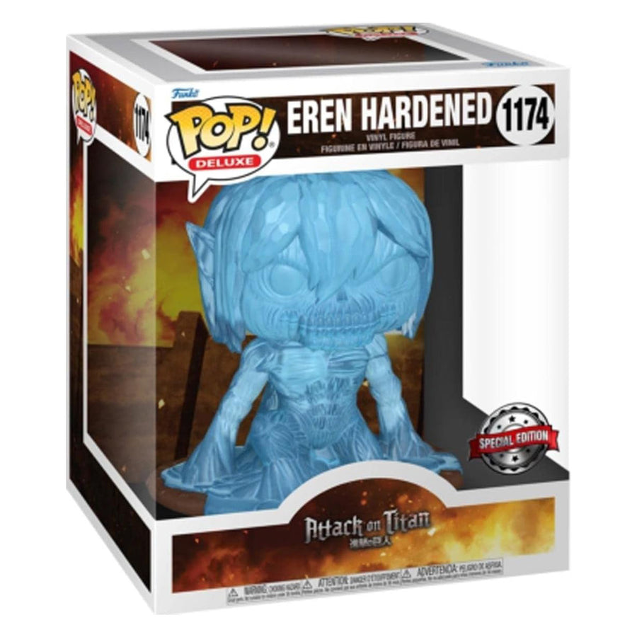 FUNKO POP ATTACK ON TITAN EXCLUSIVE - EREN HARDENED 1174 (SUPER SIZED 6'')